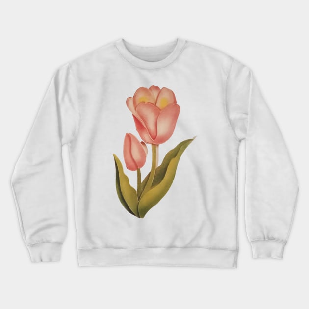 Rose Flower Stencil Crewneck Sweatshirt by TriForceDesign